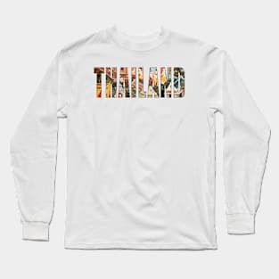 Thailand Typography Graphic Image Long Sleeve T-Shirt